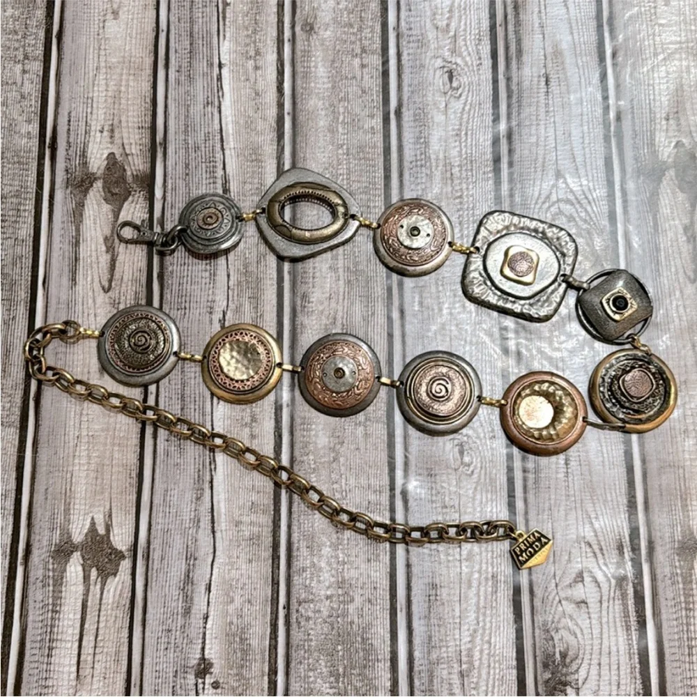 Mixed Metal Belt made in Italy! - Picture 2 of 8